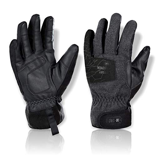 M-Tac Extreme Cold Weather Gloves - Insulation Layer - Windproof Gloves (Grey, XL)