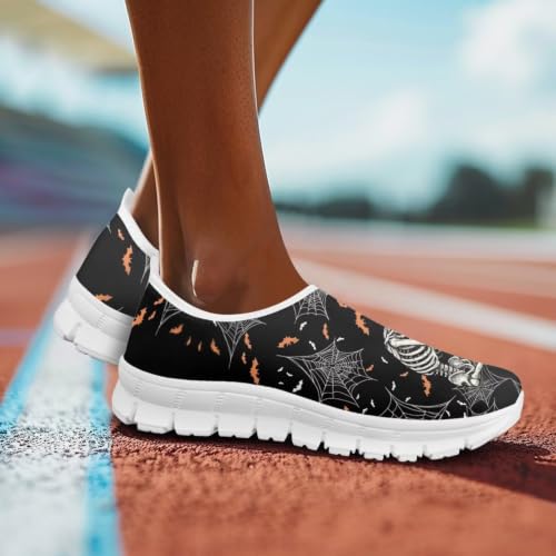 Image of Floral Sneakers for Women Colorful Art Shoes for Women Slip On Casual Work Shoes