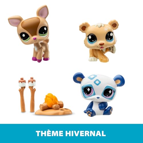 Littlest Pet Shop - Calendrier de l'Avent des Pet Shop - 8 Pet Shop et 16 accessoires - Calendrier 24 cases Noël - Mini-figurines Animaux à Collectionner - Jouet Enfant 4 ans et + - BF00609