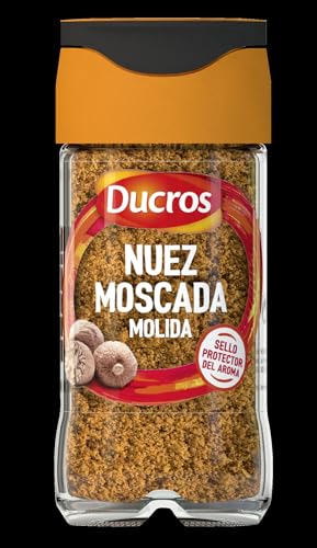 DUCROS - Especias Cocina - Nuez Moscada Molida - Para Salsa Bechamel, Gratinados, Verduras, Lasañas - 32g