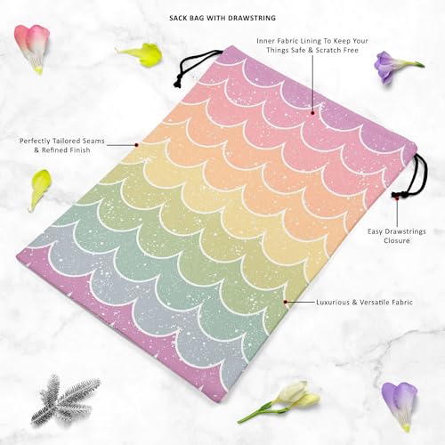 Image of ArtzFolio Wavey | Reusable Sack Bag | Bag for Gym, Storage, Vegetable & Travel