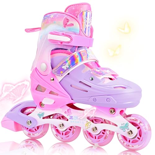 2PM SPORTS Mädchen-Inline-Skates Verstellbarer Größe,...