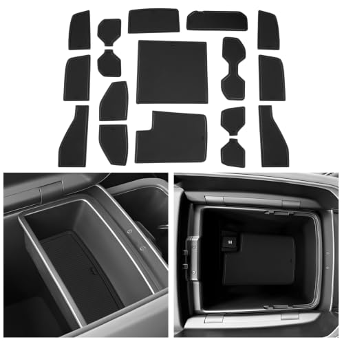 Image of CDEFG 16Pcs for 2027 Kia Telluride Door Slot Mats Cup Holder Accessory
