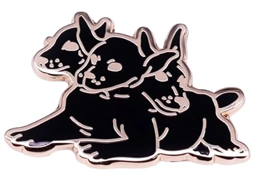 Cerberus Hound of Hades Greek Mythology Guard Guardian Gates of Hell Underworld 3 Three Headed Head Dog Wolf Heracles 12 Labors Zeus 1.25" Enamel Pin Badge