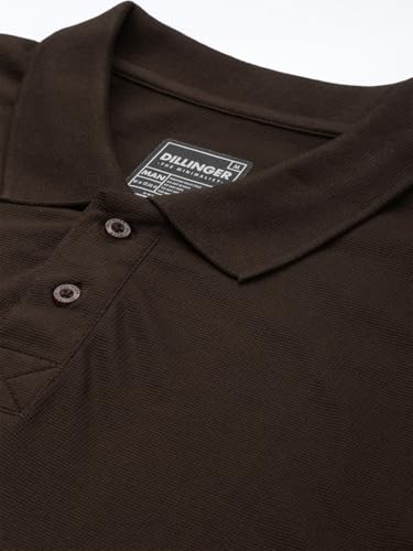 Image of Dillinger Men Oversized Long Sleeve Polo Tshirt