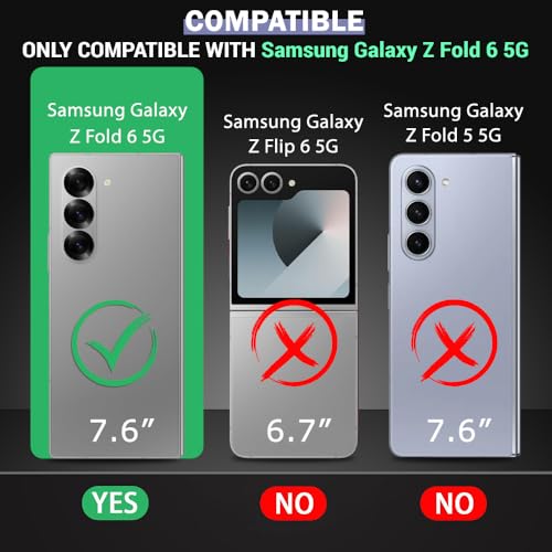 Image of TheGiftKart Crystal Clear Back Cover Case for Samsung Galaxy Z Fold 6 5G | Shock Proof 360 Protection | Hard Clear Back Cover Case for Samsung Galaxy Z Fold 6 5G (PC & TPU, Transparent Bumper)