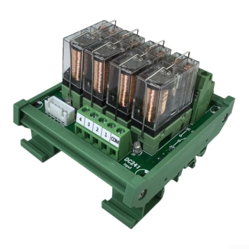 Placa de relé de 4 canales que soluciona fallos de espacio en cuadros eléctricos PLC 5