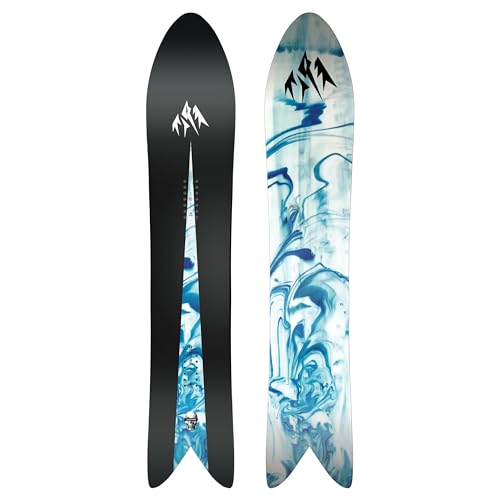 JONES - Storm Wolf, Snowboards Surf Shape, Ideal for high Speed slashing in Any Condition, Size 158, Color Black