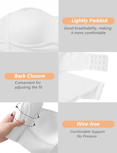 Teen Girls Seamless Bra Pack of 3 Light Padded Girls No Underwire Wireless Training Bra with Adjustable Strap2