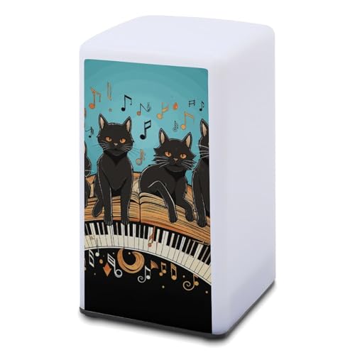 Lampe de bureau design chat et piano pour une ambiance de lecture douce