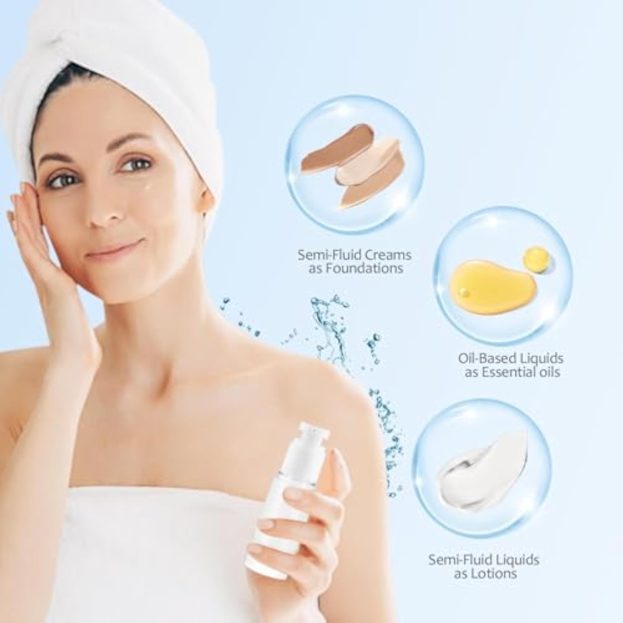 50ML Airless Pump Bottle for Cosmetic Cream