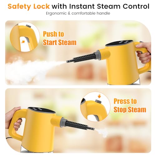 Adjustable Handheld Steam Cleaner for Home,2 Steam Levels