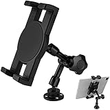 Mippko Heavy Duty Drill Base Tablet Holder, iPad Mount for Truck/Car/Boat/Wall/Desk/Vehicle Dashboard,360° Adjustable Aluminum Alloy Arm Mount Compatible with 7~12.9' iPad/Nexus/Fire HD/e-Book/Switch