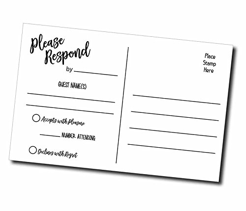 50 RSVP Rustic - Wood and Lights - Postcards - Any Occasion - Response Card, RSVP Reply, RSVP kit for Wedding, Rehearsal, Baby Bridal Shower, Birthday, Retirement Party Invitio - Thumbnail 3