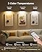 3-Pack Black Picture Lights for Wall, Battery Operated with Remote and Timer, 3 Color Temperatures & Dimmable, Art Display Light for Picture Frame Artworking Portrait，Wireless Wall Decor Puck Lights