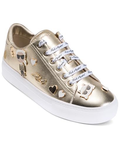 Image of Karl Lagerfeld Women's Cate Pins Lace Up Sneaker