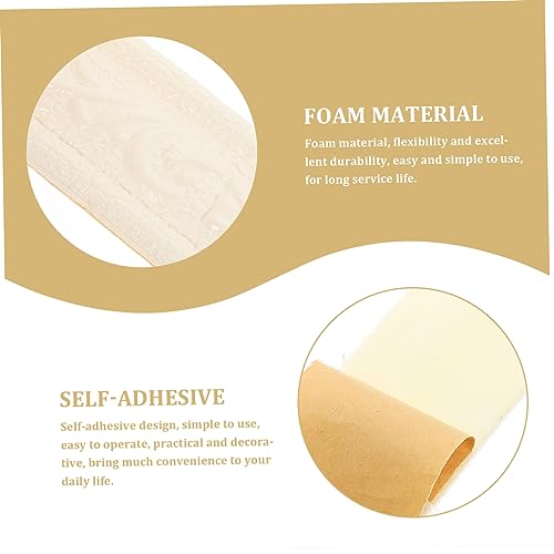 Artibetter 2 Rolos Descascar E Colar Guarnição Tira De Calafetagem Bordas De Parede Descascar E Cola