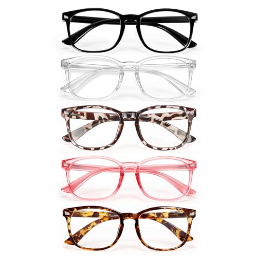 Image of Reading Glasses Anti-Glare Readers 5-Pack for Men Women | Reading Glasses for Women Men, Eyeglasses, Blue Light Readers for Men Women