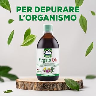 Matt, Fegato OK, Integratore Alimentare a Base di Cardo Mariano, Carciofo e Tarassaco Utili per Depurare l'Organismo, Confezione da 500 ml