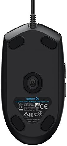 Logitech G203 Prodigy Wired Gaming Mouse, 8,000 DPI, RGB, Lightweight, 6 Programmable Buttons, On-Board Memory, Compatible with PC / Mac - Black