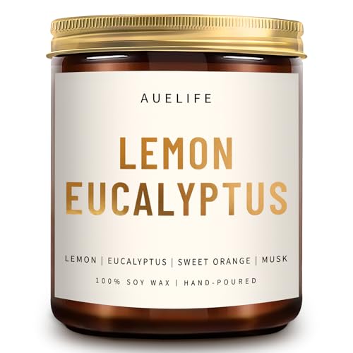 Scented Candles for Home - Lemon Eucalyptus Candle | Aromatherapy...