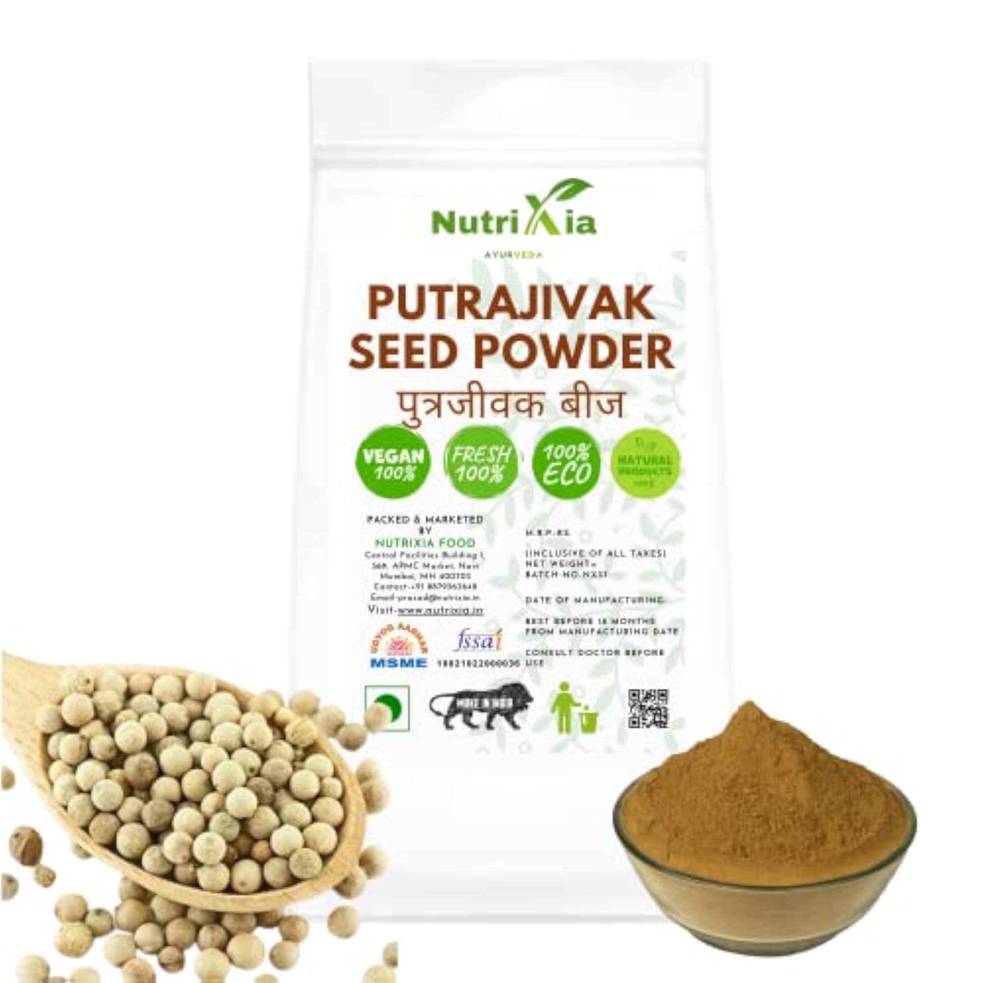 Putrajivak Beej Powder 500g, Pure & Natural