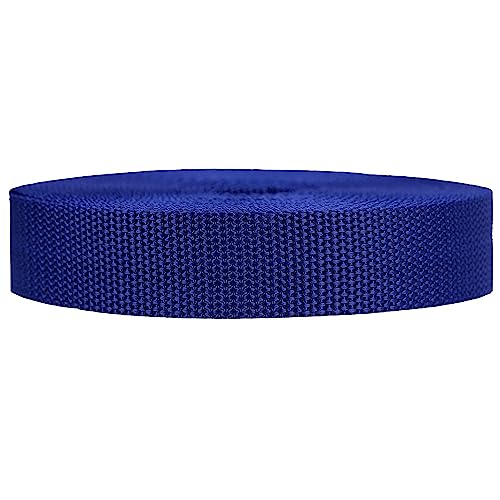 Strapworks Heavyweight Polypropylene Webbing - Heavy Duty Poly Strapping for Outdoor DIY Gear Repair 1.5 Inch x 25 Yards, Navy Blue