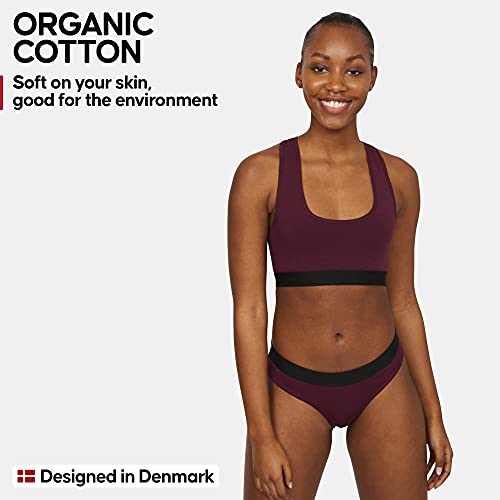 DANISH ENDURANCE 3er Pack Bralette-BH aus Bio-Baumwolle, Bequem, Weich, Ohne Bügel für Damen – Bild 3