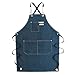 Gespout Grembiule Denim Unisex Grembiule con Tasca Grembiule da Cucina Regolabile per Cucina Grill Ristorante caffè Unisex (B085G7N3F8)