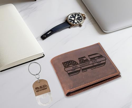 Personalized Christmas Gifts, Wallet For Men,Gifts For Dad,Husband, Engraved Name Wallet, Custom Wallets for Men2