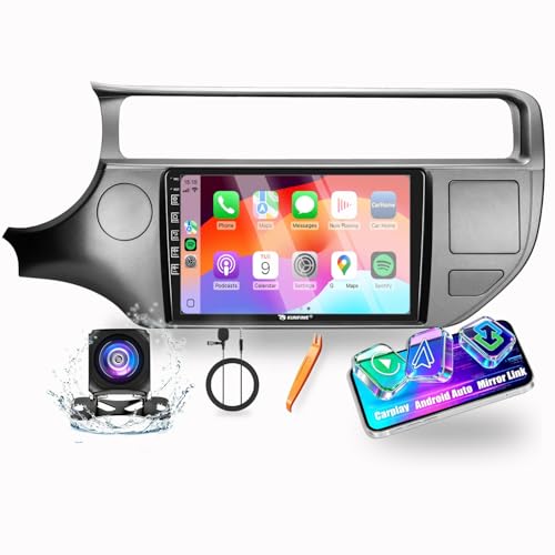 for Kia Rio 2016-2017 LHD Car CarPlay Android Auto Navigation Stereo GPS Radio Reverse Camera Display 9