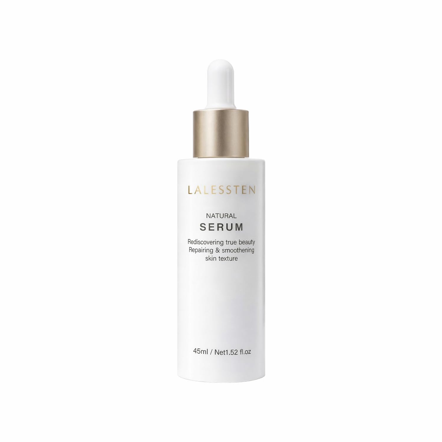 SERMENT Lalessten Natural Face Serum, Lightweight Hydrating Serum for Smooth & Healthy-Looking Skin, Niacinamide & Peptides, Non-Greasy, Daily Skincare, All Skin Types, 45ml