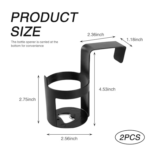 Portavasos de agua colgante para carro 2 piezas negro miniatura 2