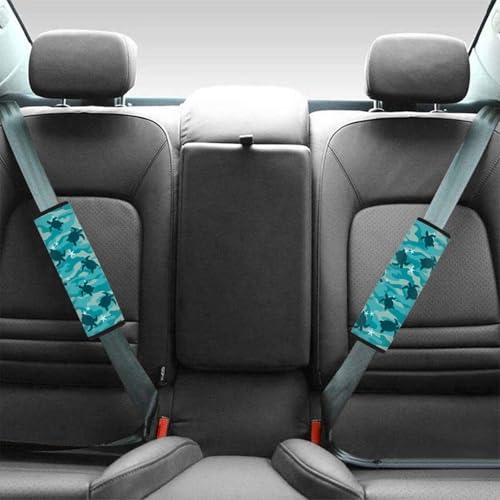 Image of AFPANQZ Turtle Star Automotive Seat Belt Covers Pads 2 Piece for Adults Kids Youth Car Accessories Safety Seatbelt Cushion Pillow Universal Fit Backpack Straps Pads