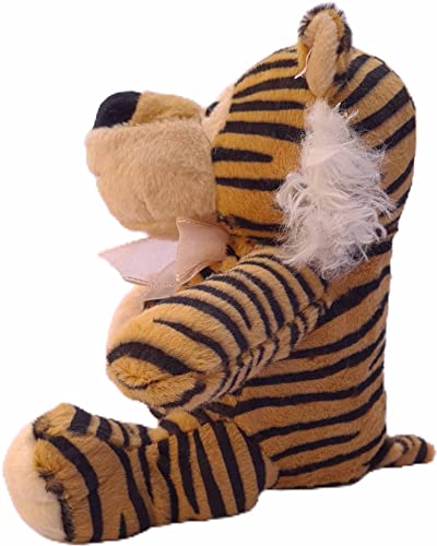 Pelúcia Animais Safari Com Lacinho 23Cms Fizzy (Tigre)