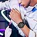 FANMIS Mens Military Multifunction Digital LED Watch Electronic Waterproof Alarm Quartz Sports Watch (Blue)