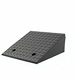 Heavy Duty Rubber Threshold Ramp for 10-20cm Rise | Portable Curb Ramp for Wheelchairs, Scooters, and Bikes(50x50x20cm)