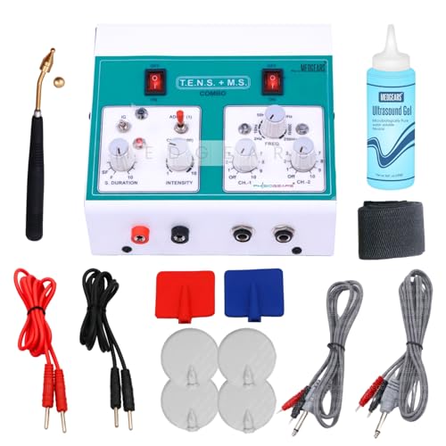 Image of Tens And Muscle Stimulator Combo Electro Therapy Mini Muscle Stimulator Tens Machine for Physiotherapy for Back Pain Relief with One Year (Electrode Pads)