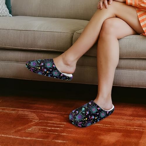 chaqlin Halloween Slippers for Women Indoor Bedroom Warm Closed Toe House Shoes Trendy Gift for Womens Soft Sole3