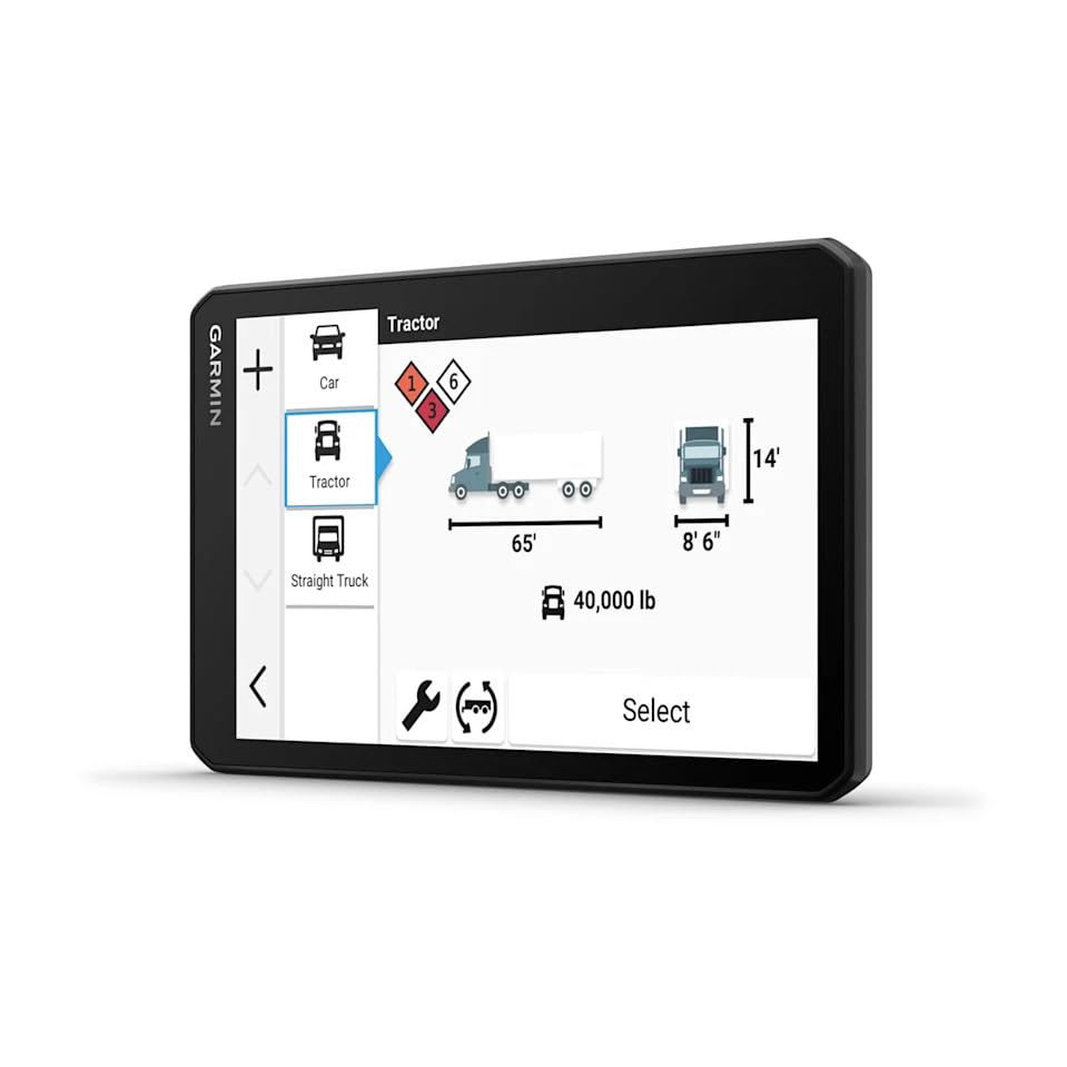Image of Garmin Dezl Cam OTR725 GPS Truck Navigator with Dash Cam 7 inch Display Touchscreen, Commercial GPS Navigation for Semi-Truck Driver Bundle with 32GB SD Memory Card + LCD Cleaning Kit + More Accessories