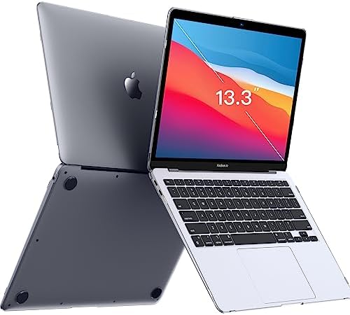 Soonjet Invisible Armor Compatible for MacBook Air 13 inch Case M1 2020 2019 2018 [Sturdy & Durable] [ Shockproof Protector ] Protective Hard Shell Cover for Laptop A2337 A2179 A1932 - Matte Clear