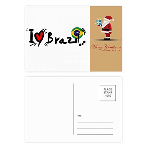 Cartes postales I Love Brazil lot de 20 pour correspondance et collection