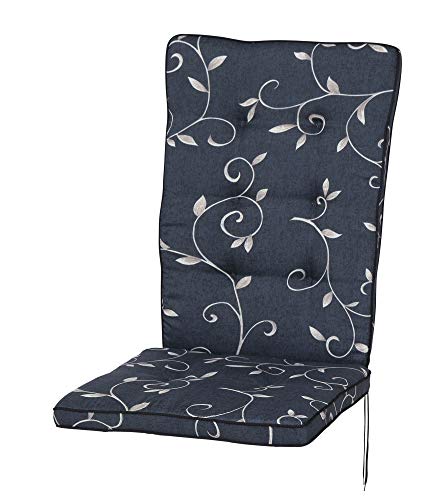 Kettler Polen KETTtex 2223 Auflage für Hochlehner Excelsior von Royal Garden/MWH anthrazit Ranke Sitzpolster 106 cm