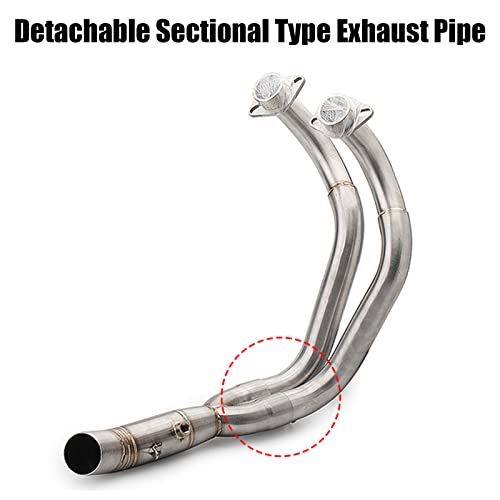 Motorcycle Full Exhaust System Pipe Slip On Muffler Compatible With Yamaha Mt07 Mt-07 Fz07 Fz-07 2014-2022 Xsr700 2016-2018 #TOP3