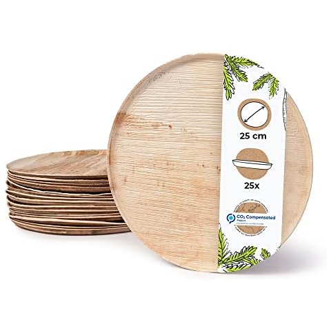 BIOZOYG Palmware - Plato Pizza desechable de Hojas de Palma Cover