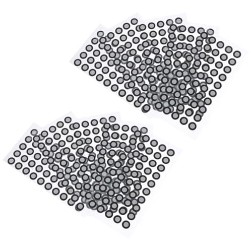 BESPORTBLE Marcadores de Reflexión para Escáner 3D, Película Reflectante Pet, Puntos de Posicionamiento 6 Mm, 10 Hojas 50 Unidades Cada, Alta Visibilidad y Resistencia para Escaneo