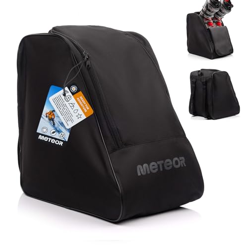 meteor Skischuhtasche 42x42x30 cm Rucksack für Skischuhe Helm und Zubehör - robust...
