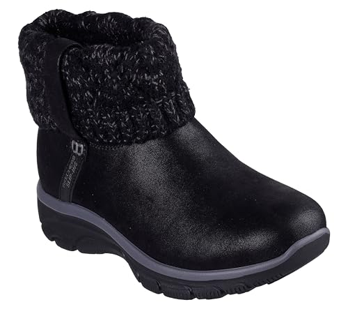 Skechers Skechers Women's EASY GOING - COZY WEATHER 2 - Hands Free Slip-Ins fold-over boot, Black, 5.5 M