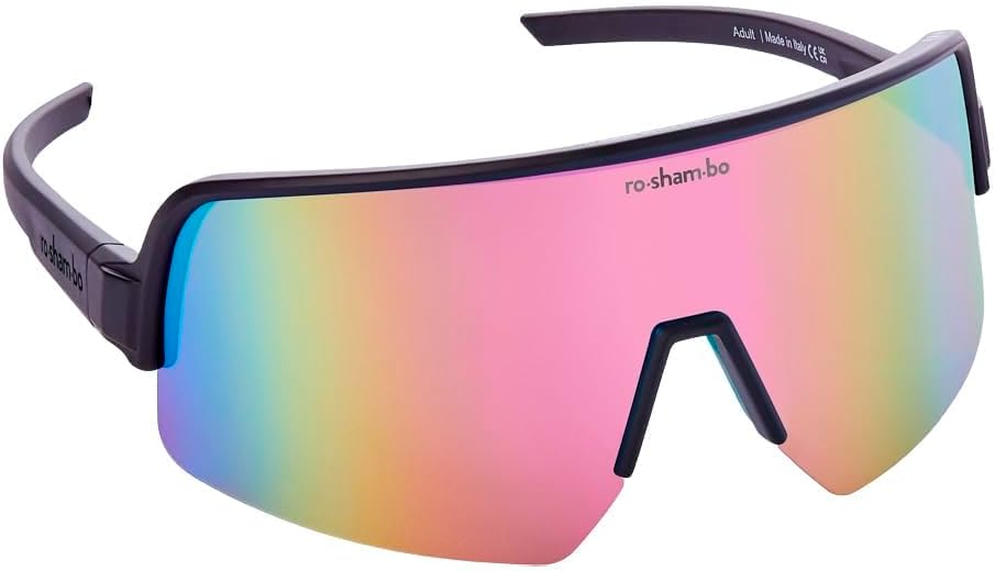 Roshambo Youth Sport Sunglasses - Italian Made Polarized UV400 Protection - Unbreakable Flexible Frame for Cycling Golf