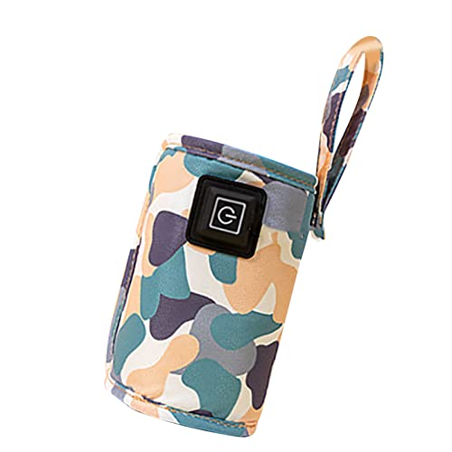 Miniatura 5 de Bolsa calentadora de botellas de leche USB, temperatura ajustable de 104.0 F-140.0 F con puerto USB para alimentación nocturna, viajes, uso